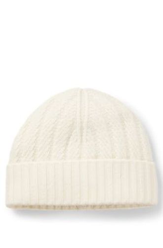Bonnet à torsades Aran en cachemire - Boss - Modalova