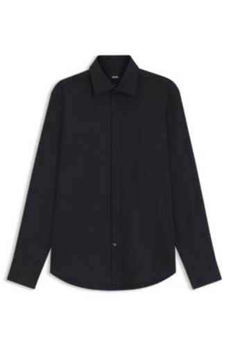 Chemise Regular en satin de coton facile à repasser - Boss - Modalova