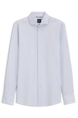 Chemise d'affaires Slim à rayures en tissu stretch - Boss - Modalova