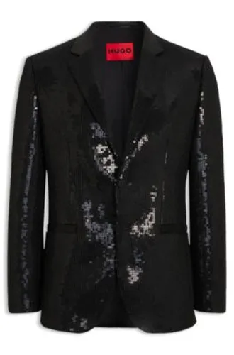 Blazer Extra Slim à sequins - HUGO - Modalova