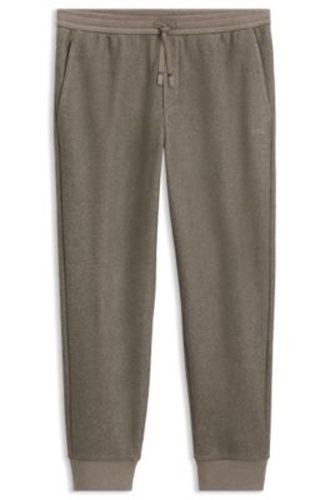 Pantalon Regular en tissu chiné avec logo - Boss - Modalova