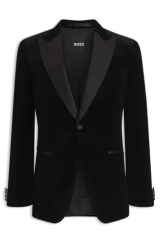 Veste de smoking Slim en velours de coton - Boss - Modalova