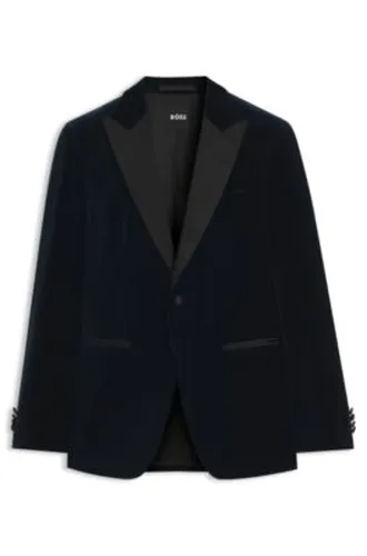 Veste de smoking Slim en velours de coton - Boss - Modalova