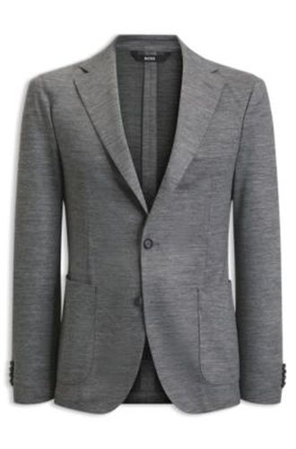 Veste Slim à micro motif en jersey italien - Boss - Modalova