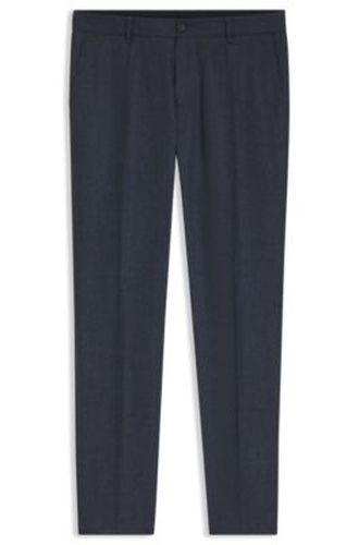 Pantalon Slim en laine vierge italienne à motif - Boss - Modalova