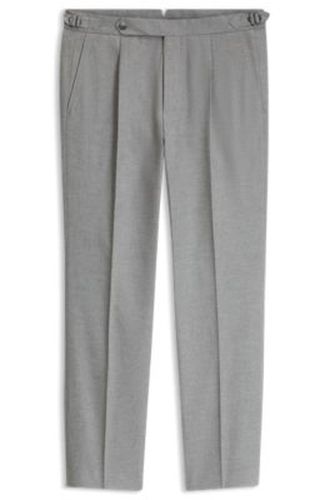 Pantalon fuselé en coton italien à motif - Boss - Modalova
