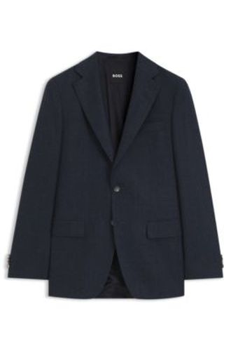 Blazer Slim en laine vierge italienne à motif - Boss - Modalova