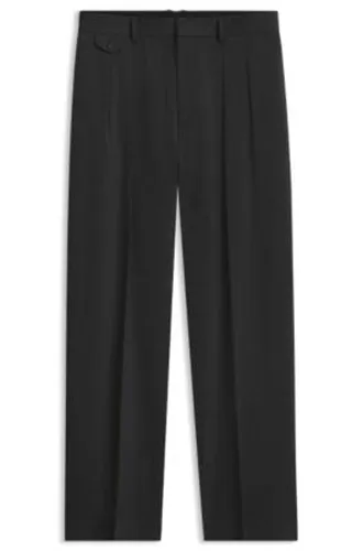 BY BECKHAM Pantalon Relaxed en laine italienne - Boss - Modalova