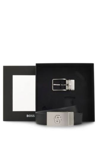 Ceinture en cuir à boucle monogrammée Double B - Boss - Modalova