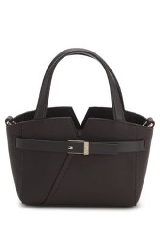 Revers mini cabas en cuir grainé - Boss - Modalova
