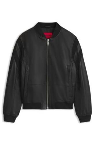 Bomber en cuir - HUGO - Modalova