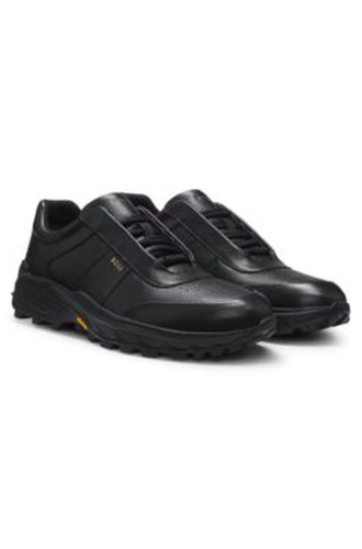 Baskets en cuir avec semelle Vibram - Boss - Modalova