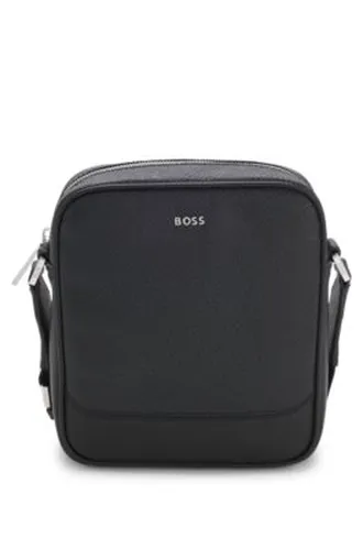 Sac reporter à motif micro monogramme - Boss - Modalova