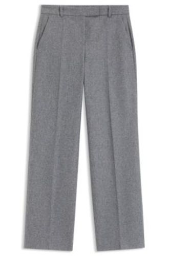 Pantalon Regular en flanelle très long - Boss - Modalova