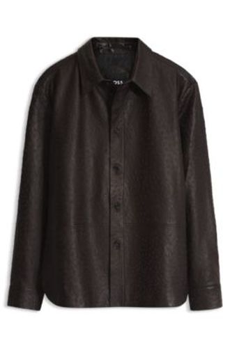 Chemise en cuir texturé - Boss - Modalova