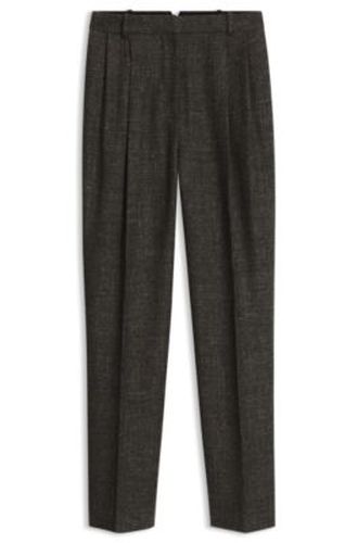 Pantalon Tapered en laine mélangée - Boss - Modalova