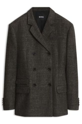 Blazer en laine mélangée - Boss - Modalova