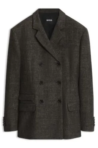Blazer en laine mélangée - Boss - Modalova