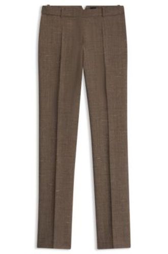 Pantalon à la coupe droite en laine - Boss - Modalova