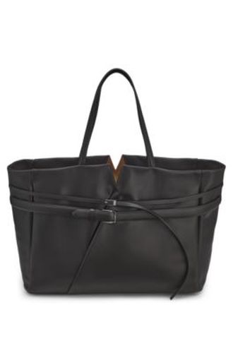Revers cabas en cuir avec double détail de ceinture - Boss - Modalova