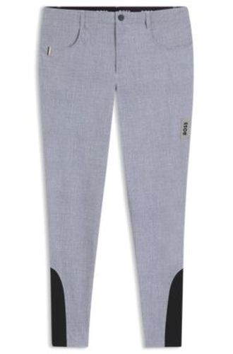 Pantalon d'équitation avec finitions agrippantes au niveau des genoux - Boss - Modalova