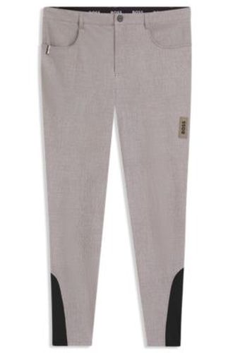 Pantalon d'équitation avec finitions agrippantes au niveau des genoux - Boss - Modalova