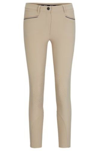 Pantalon d'équitation en matière stretch haute performance à empiècements antidérapants aux genoux - Boss - Modalova
