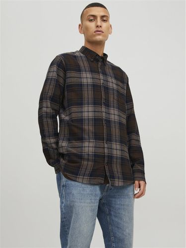 Carreaux Col Boutonné Chemise - Jack & Jones - Modalova