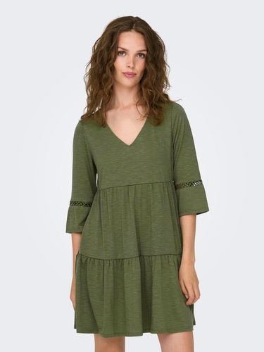 Robe Courte Loose Fit Col En V - ONLY - Modalova