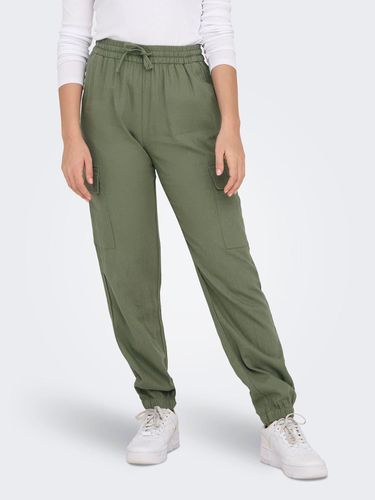Pantalons Cargo Fit Taille Moyenne Bas Ajustés - ONLY - Modalova