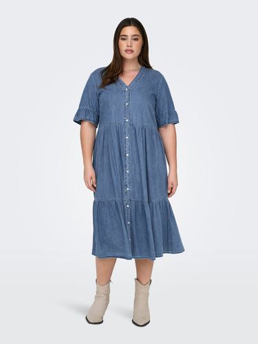 Robe Courte Loose Fit Col En V Manches Cloches - ONLY - Modalova