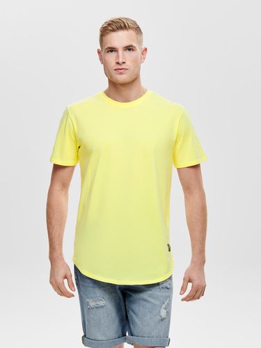 T-shirts Long Line Fit Col rond - ONLY & SONS - Modalova