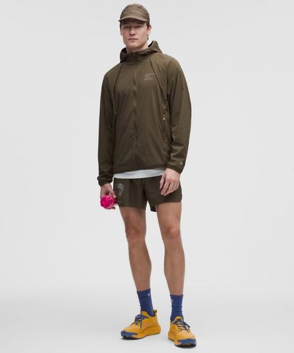 “ Veste Fast and Free pliable x Geoff McFetridges â€“ Brun/Vert â€“ Taille L - lululemon - Modalova