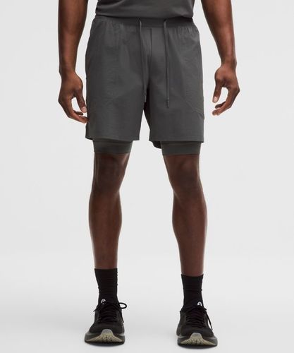 “ Short License to Train doublÃ©s â€“ 18 cm â€“ Gris â€“ Taille XS - lululemon - Modalova
