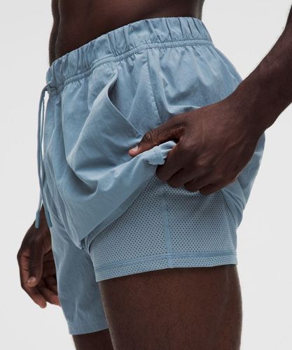 “ Short Beach to Trail doublÃ© 13cms â€“ Bleu â€“ Taille M - lululemon - Modalova