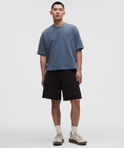 “ T-Shirt en jersey Ã©pais coupe carrÃ©e Washs â€“ Bleu â€“ Taille M - lululemon - Modalova