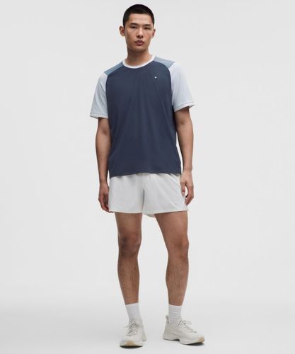 “ Haut de tennis en maille texturÃ©e avec protection UVs â€“ Bleu â€“ Taille L - lululemon - Modalova