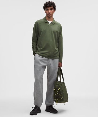 “ Polo Ã  manches longues en French terry ultra douxs â€“ Vert â€“ Taille M - lululemon - Modalova