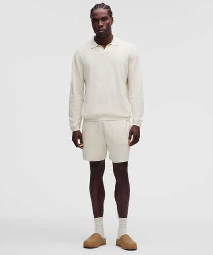 “ Polo Ã  manches longues en maille mÃ©langÃ©s â€“ Taille L - lululemon - Modalova