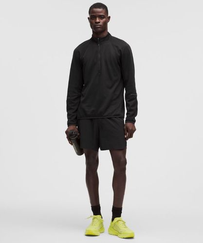 “ Fast and Free Grid-Texture Half Zips â€“ Noir â€“ Taille XL - lululemon - Modalova