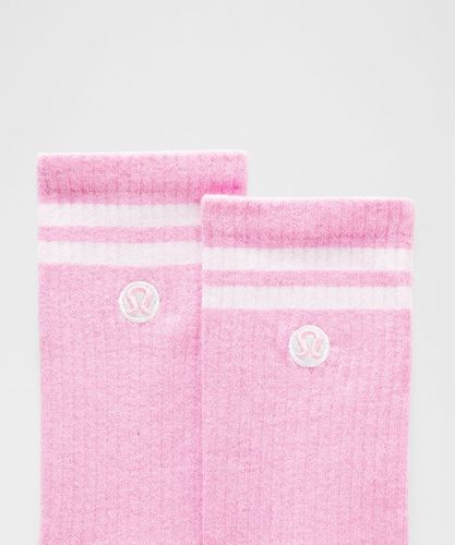 “ Chaussettes Daily Essential unisexes Stripe â€“ Blanc â€“ Taille L - lululemon - Modalova
