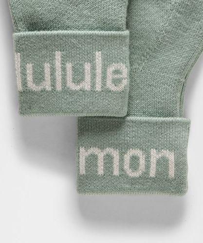 “ Moufles en laine mÃ©rinos avec logo â€“ Vert â€“ Taille XS/S - lululemon - Modalova
