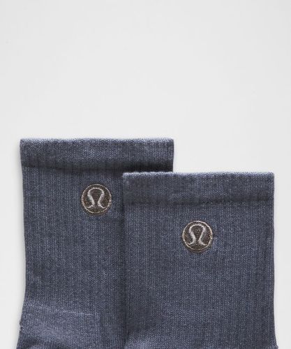 “ Chaussettes hautes Daily Essential unisexe Lot de 6 â€“ Gris â€“ Taille M â€“ Taille M - lululemon - Modalova