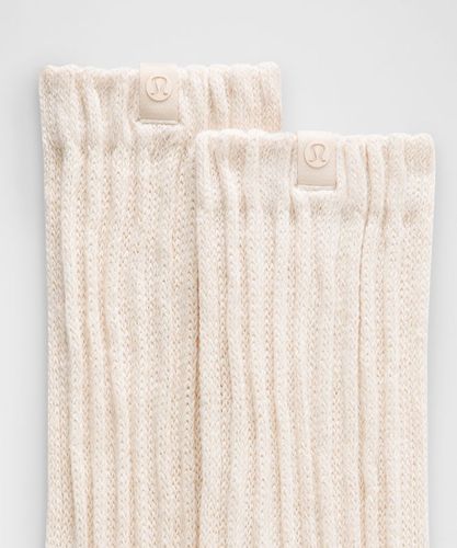 “ Chaussettes unisexes Ã  effet plissÃ© â€“ Blanc â€“ Taille L - lululemon - Modalova