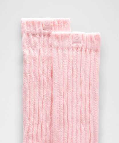 “ Chaussettes unisexes Ã  effet plissÃ© â€“ Rose â€“ Taille XL - lululemon - Modalova