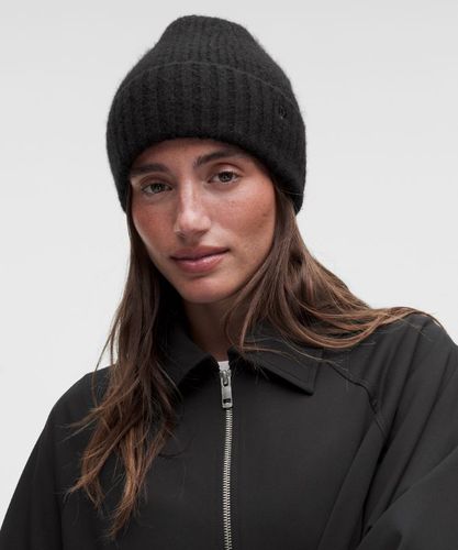 “ Bonnet en maille cÃ´telÃ©e Ã  large revers â€“ Noir - lululemon - Modalova