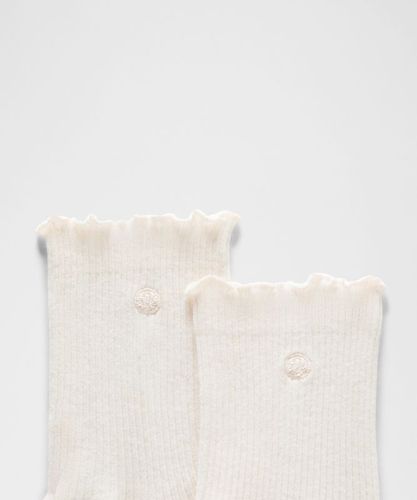 “ Chaussettes unisexes mi-hautes Ã  bordure ondulÃ©e 3 paires â€“ Taille XL - lululemon - Modalova