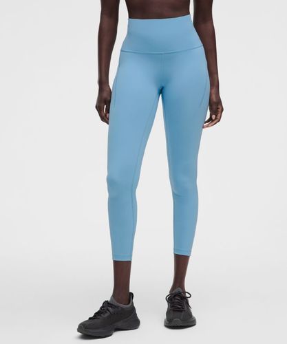 “ Legging Wunder Train taille haute avec pochess â€“ 64 cm â€“ Bleu â€“ Taille 20 - lululemon - Modalova