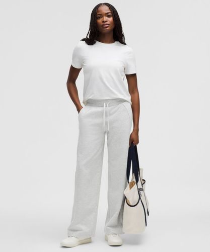 “ Pantalon large Scuba taille mi-haute Courts â€“ Light Gris â€“ Taille XL - lululemon - Modalova