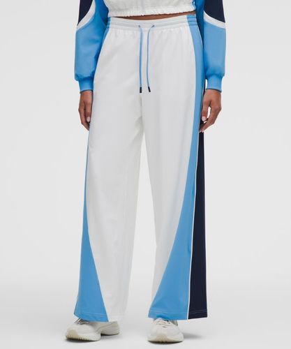 “ Pantalon de tennis Court Champ taille haute Ã  protection UVs â€“ Blanc/Blue â€“ Taille M - lululemon - Modalova